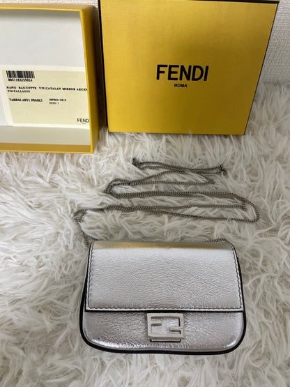 Fendi Silver Handle Bags A-16306