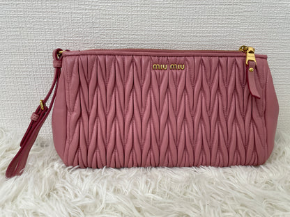 Miu Miu Pink Pouches A-16327