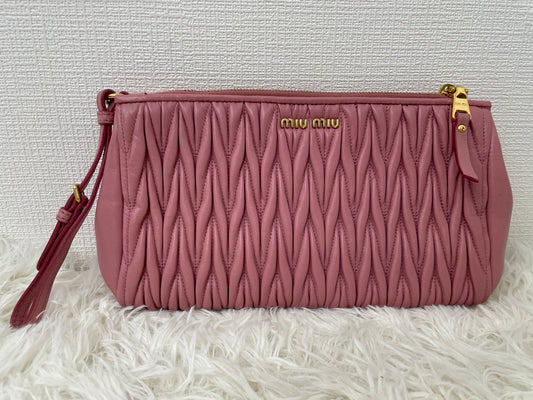 Miu Miu Pink Pouches A-16327