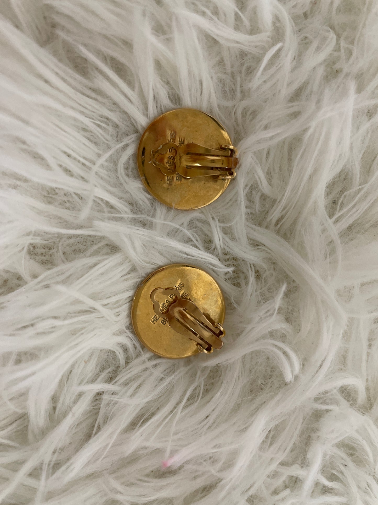 Hermes Gold Earrings A-16334