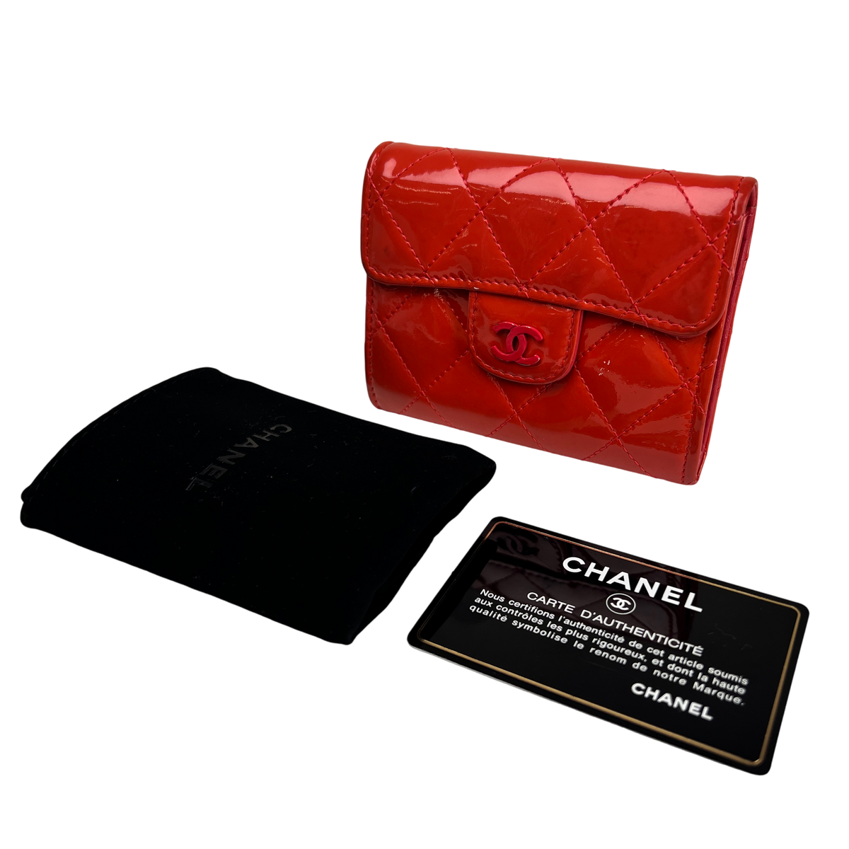 Chanel Red Wallets A-16339