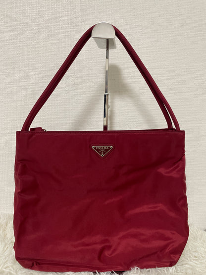 Prada Bordeaux Tote Bags A-16369