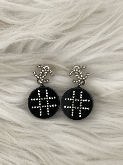 Chanel Black Earrings A-16389