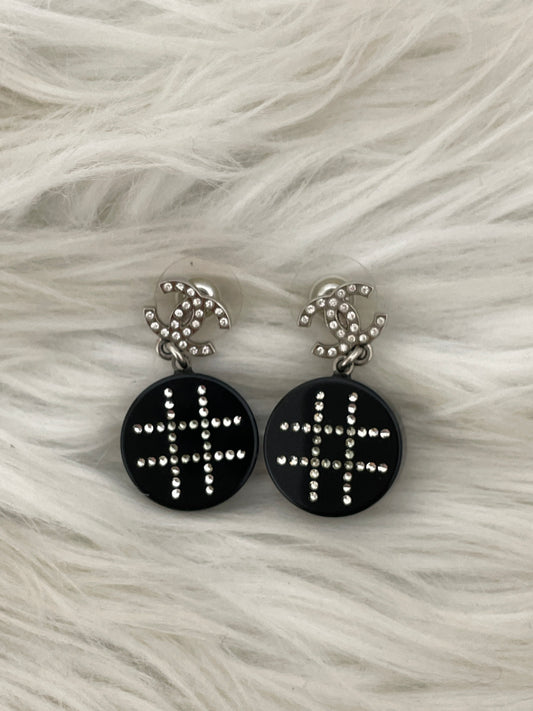 Chanel Black Earrings A-16389