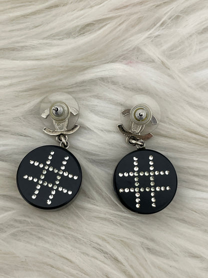 Chanel Black Earrings A-16389