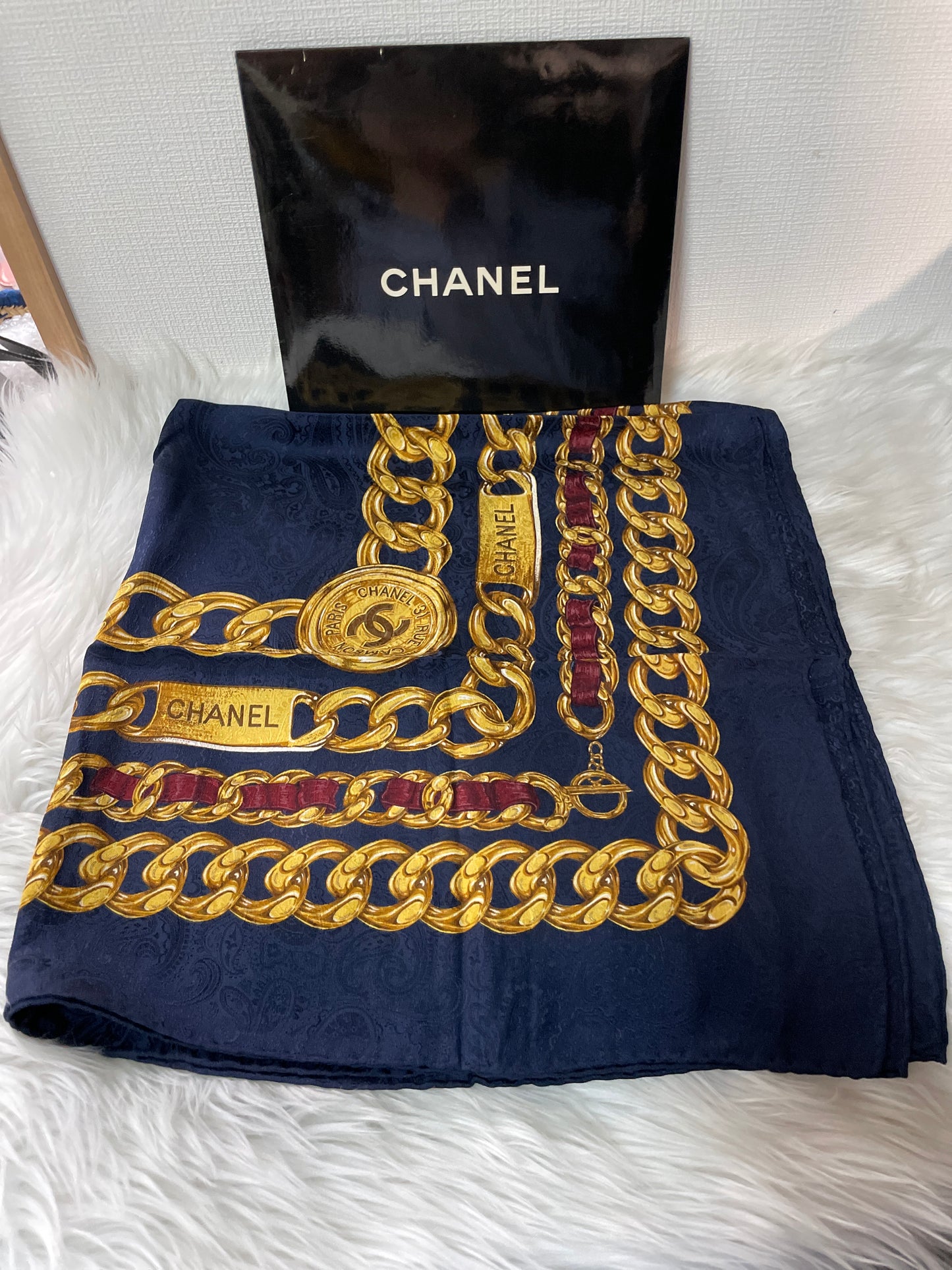 Chanel Gold Scarves A-16403
