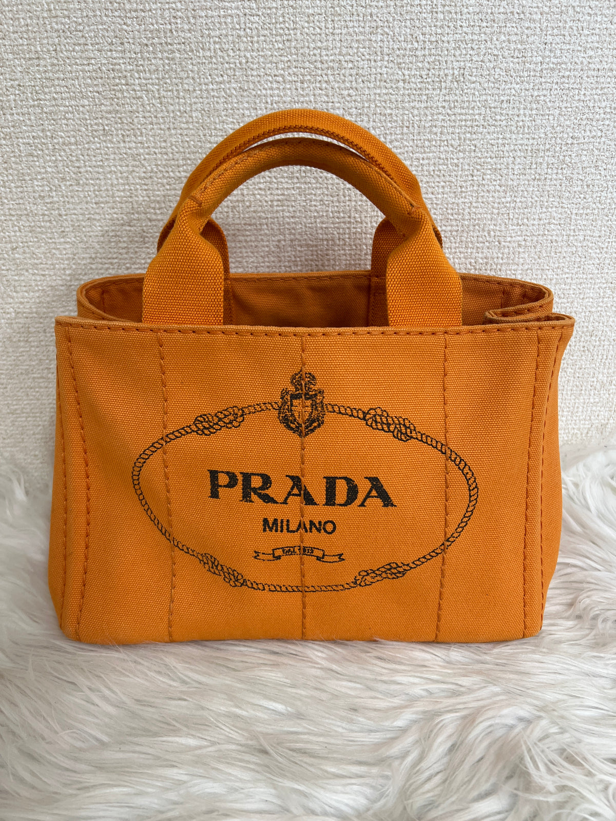 Prada Orange Tote Bags A-16419