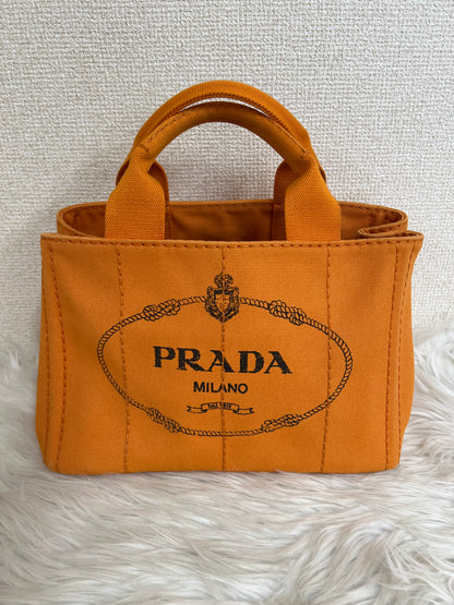 Prada Orange Tote Bags A-16419