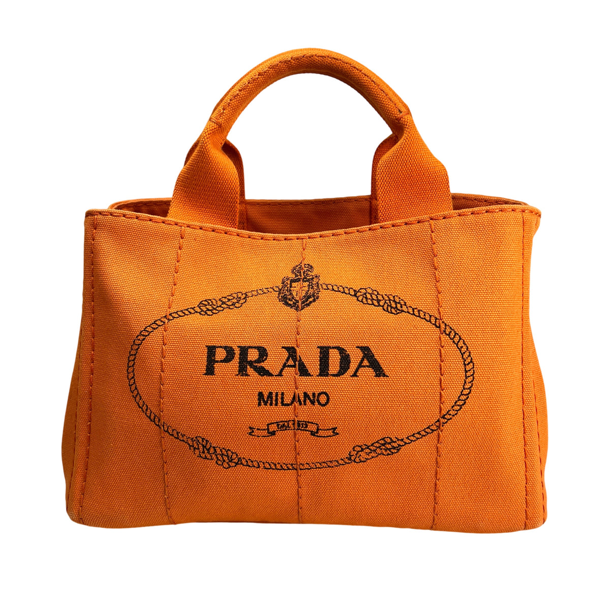 Prada Orange Tote Bags A-16419