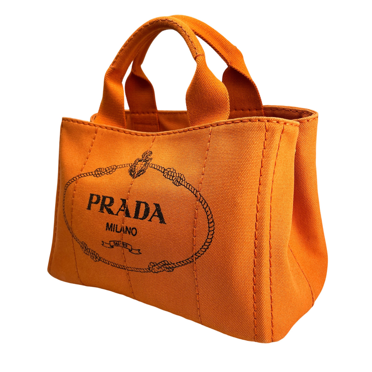 Prada Orange Tote Bags A-16419