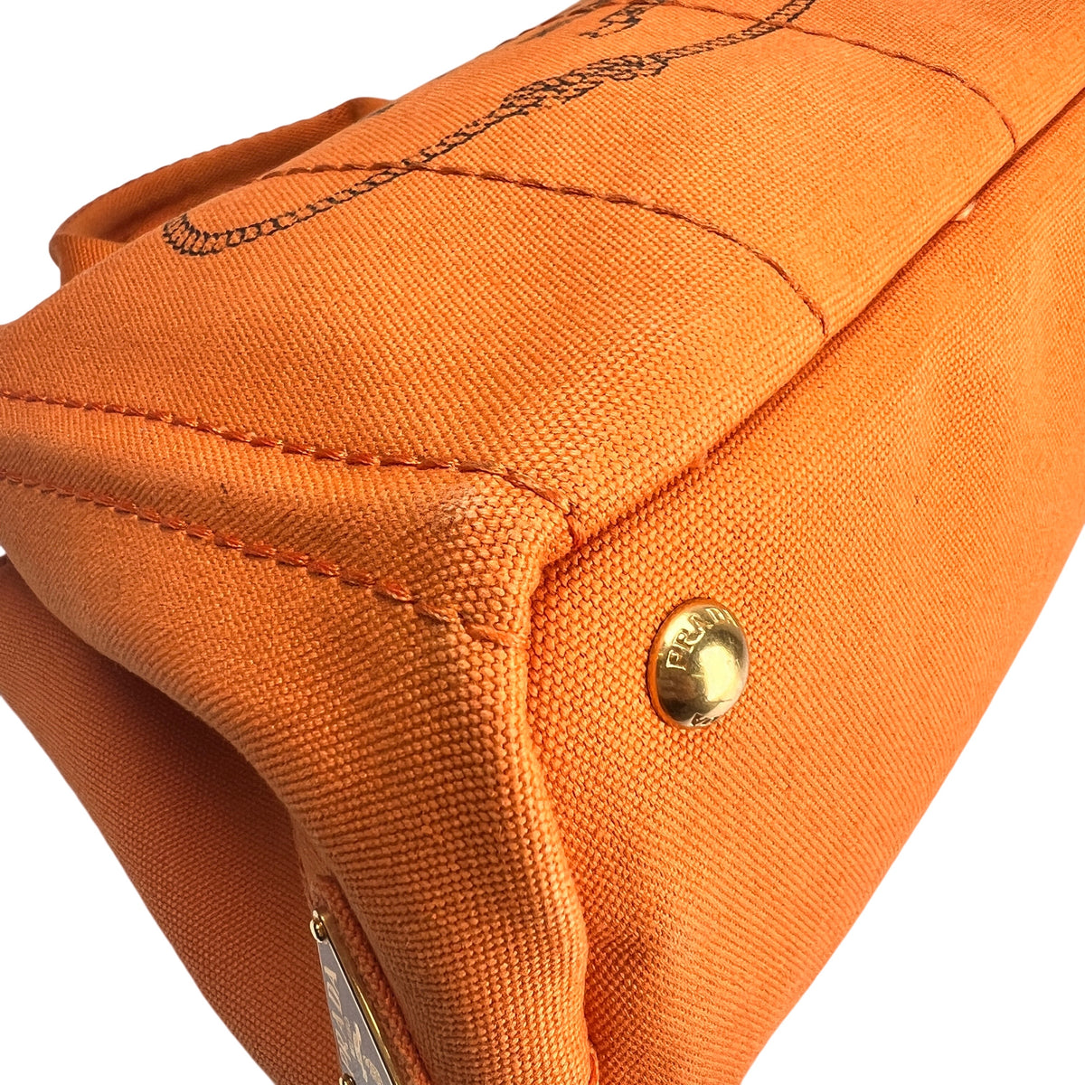 Prada Orange Tote Bags A-16419