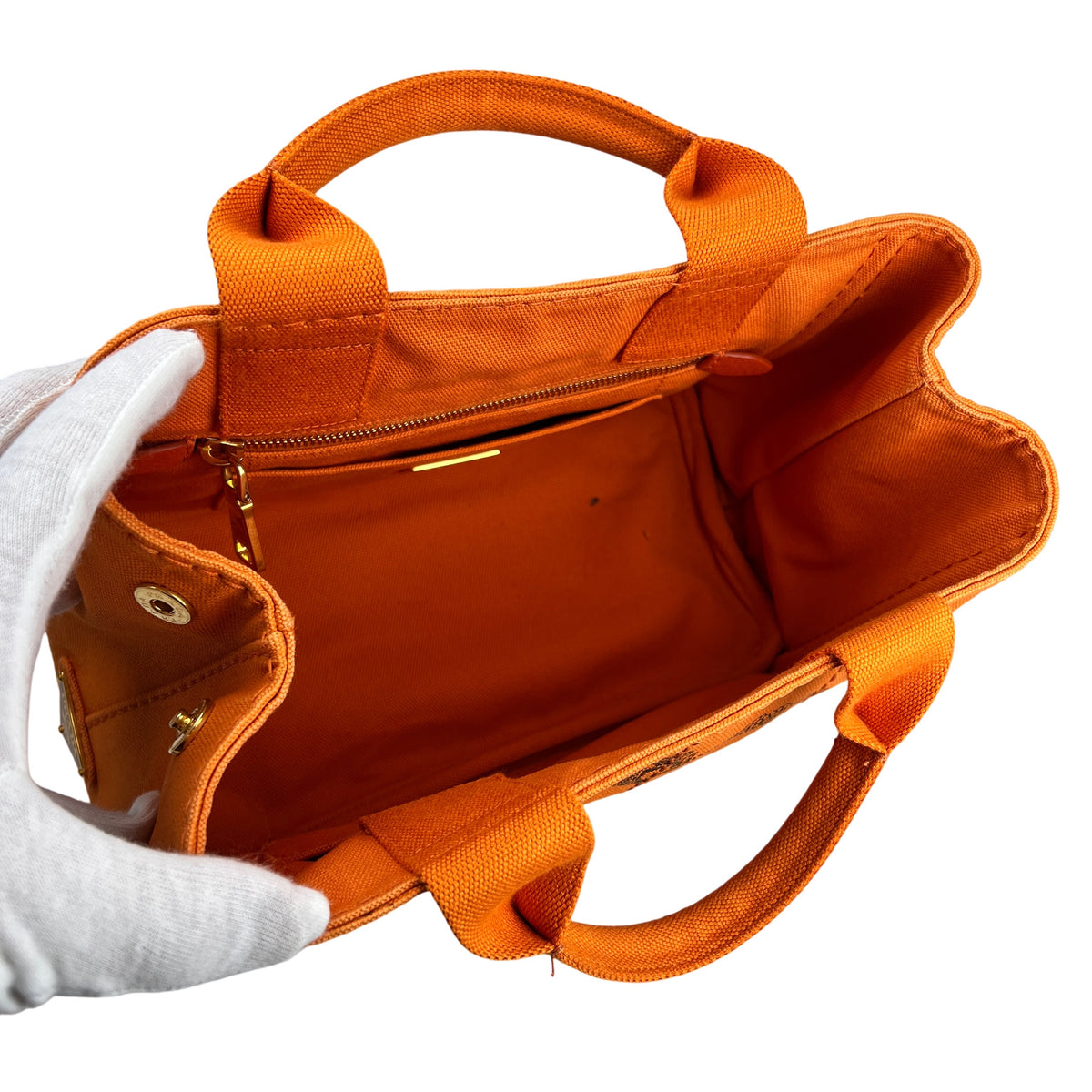 Prada Orange Tote Bags A-16419