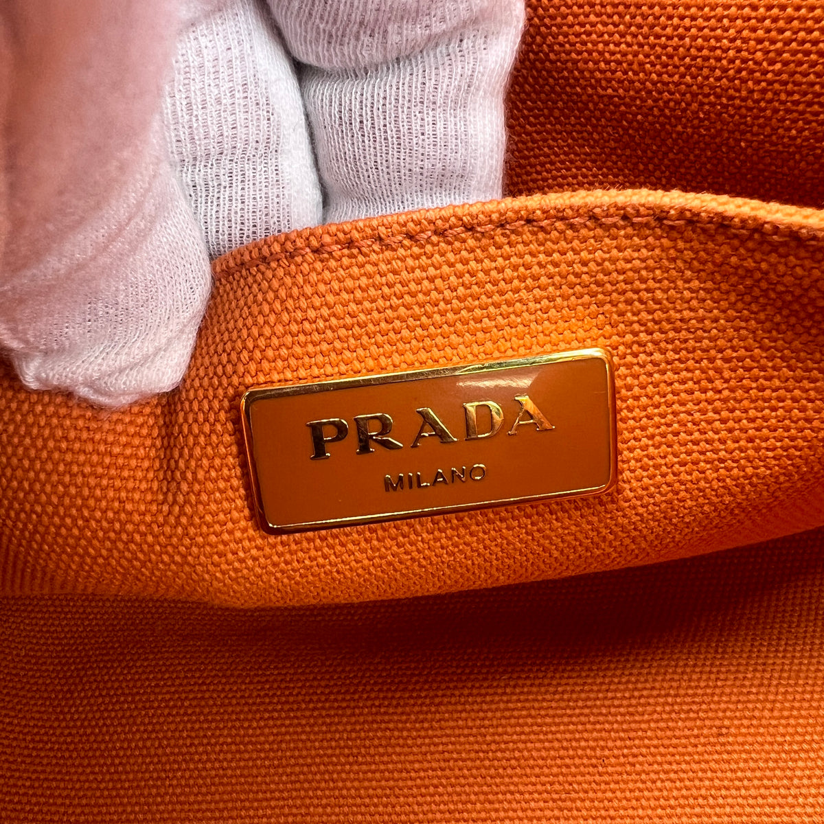 Prada Orange Tote Bags A-16419