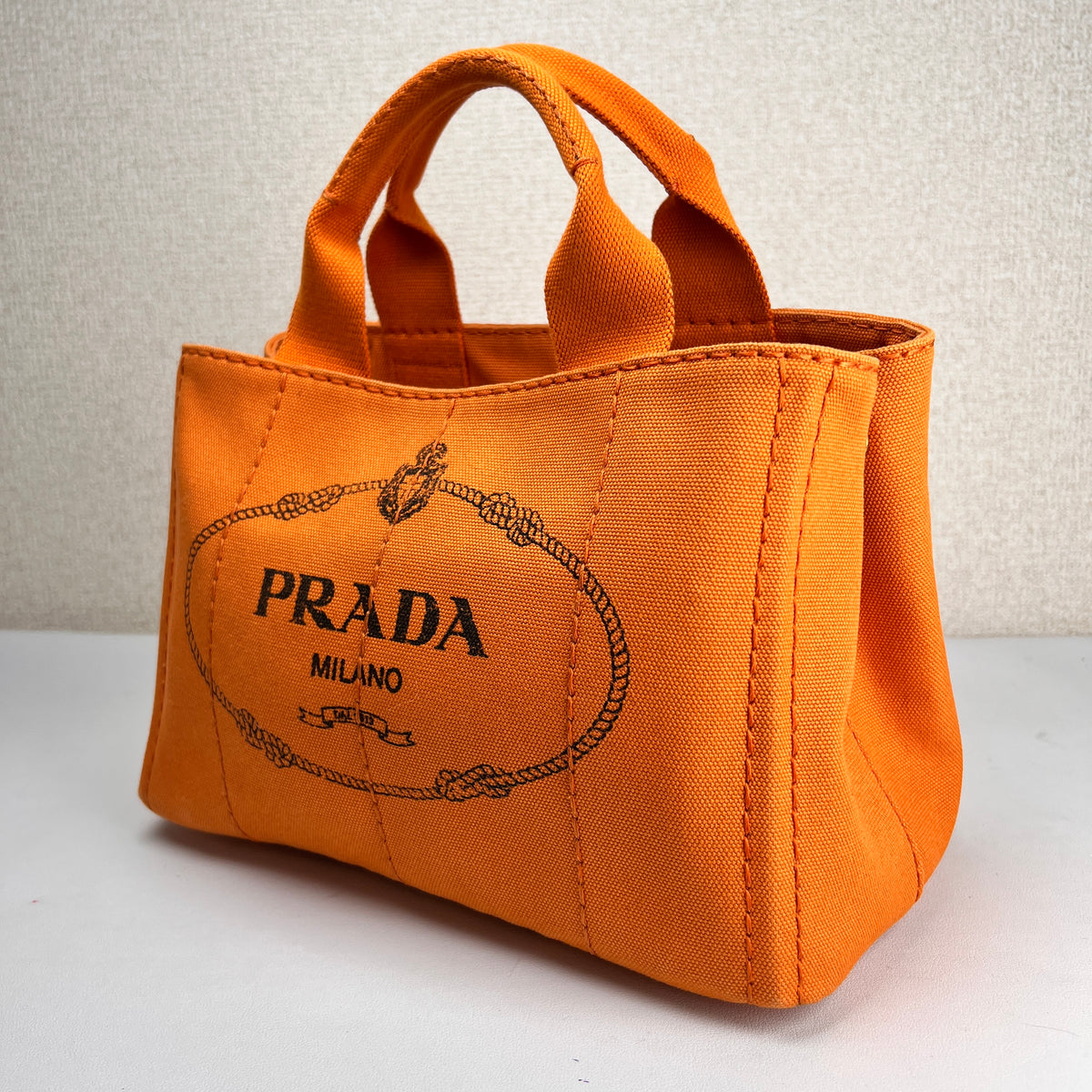 Prada Orange Tote Bags A-16419
