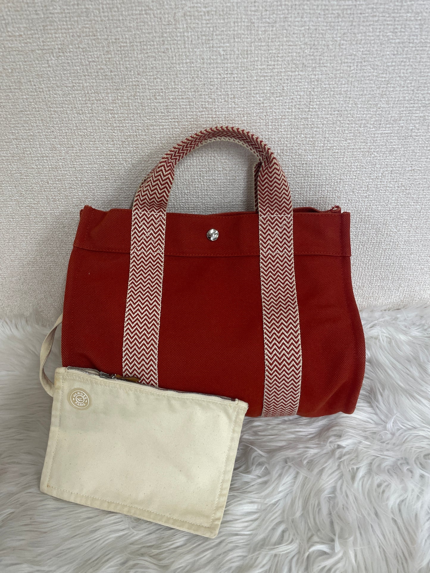 Hermes Red Tote Bags A-16430