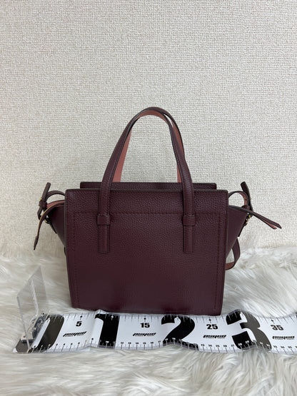 Ferragamo Bordeaux Handle Bags A-16455