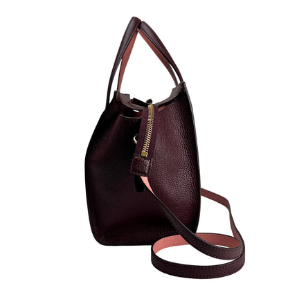 Ferragamo Bordeaux Handle Bags A-16455