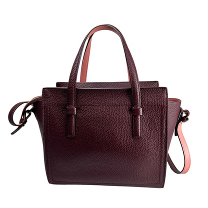 Ferragamo Bordeaux Handle Bags A-16455