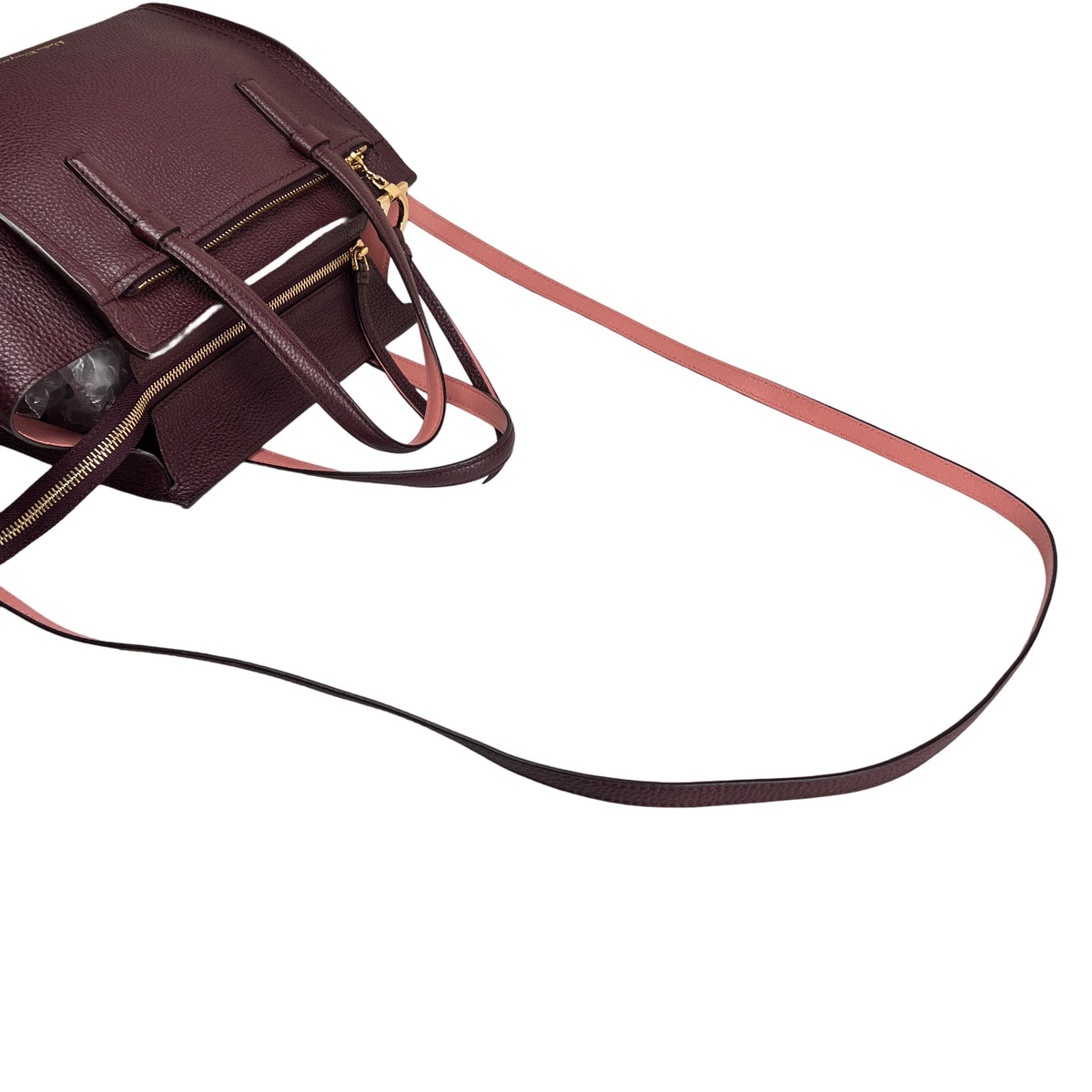 Ferragamo Bordeaux Handle Bags A-16455