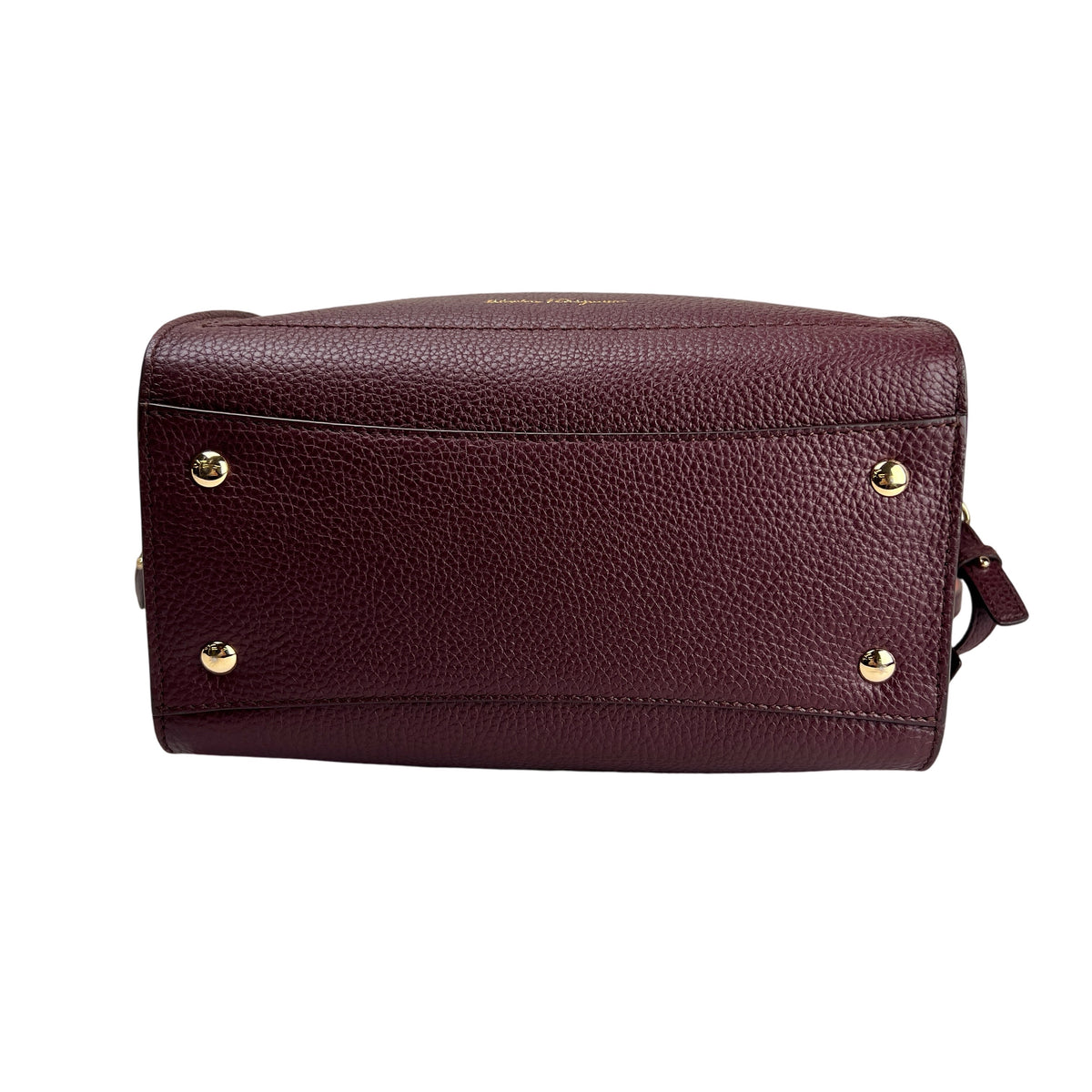 Ferragamo Bordeaux Handle Bags A-16455
