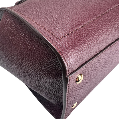 Ferragamo Bordeaux Handle Bags A-16455