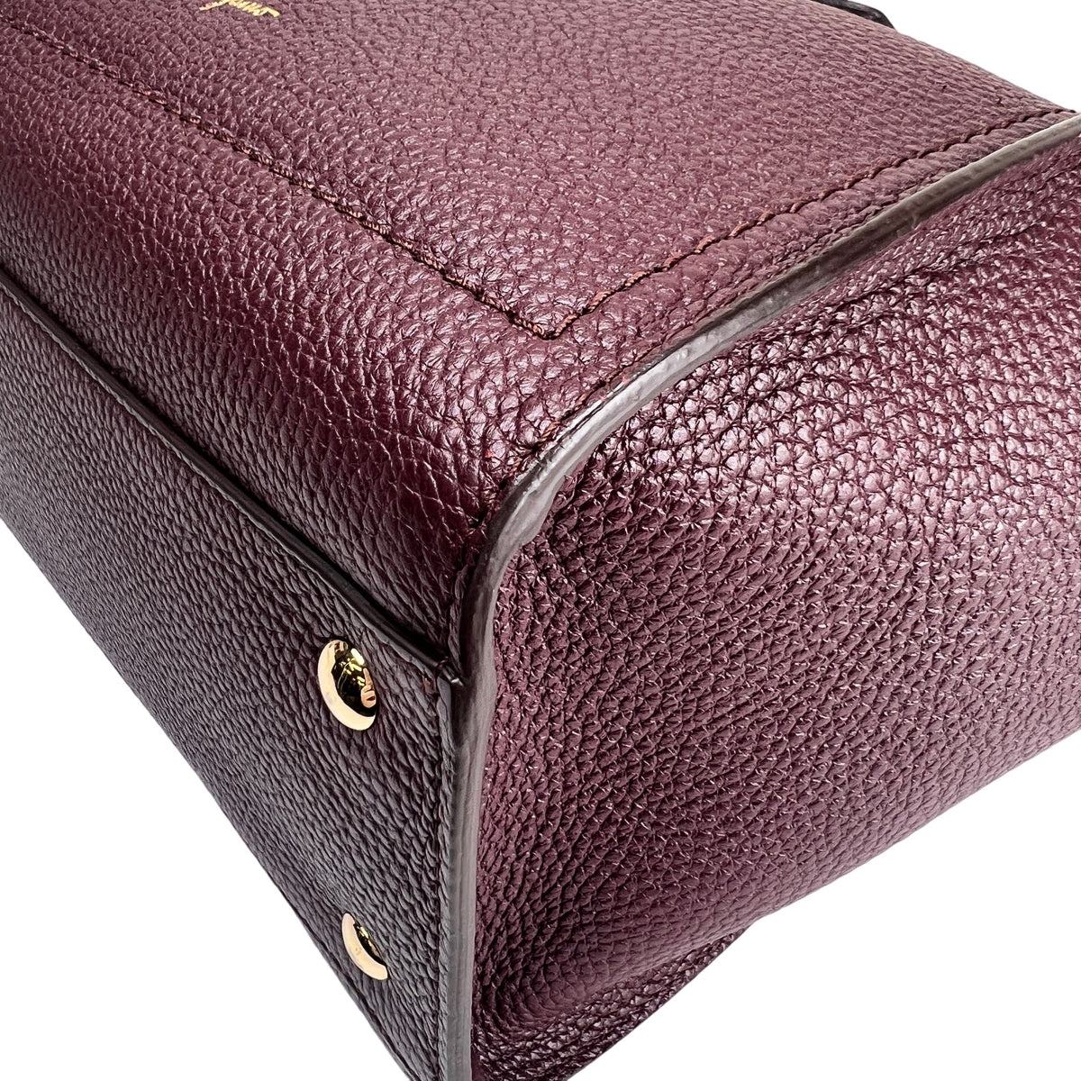 Ferragamo Bordeaux Handle Bags A-16455