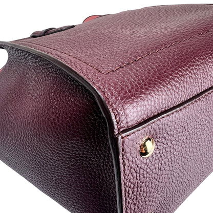 Ferragamo Bordeaux Handle Bags A-16455