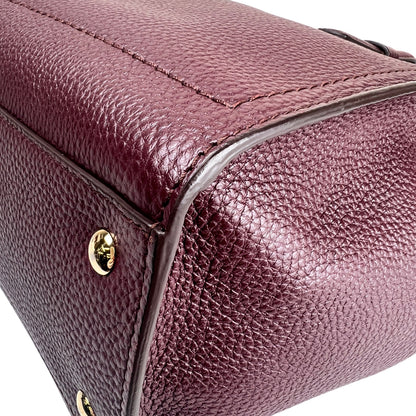 Ferragamo Bordeaux Handle Bags A-16455