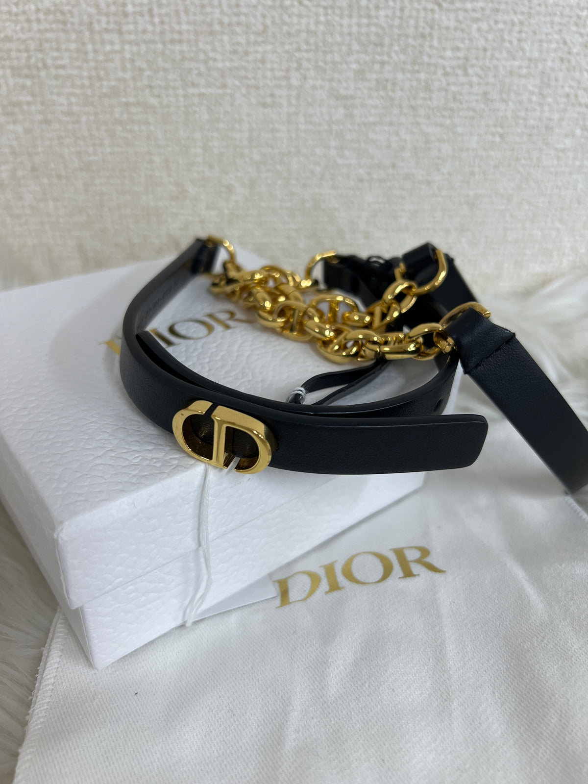 Dior Black Belts A-16466