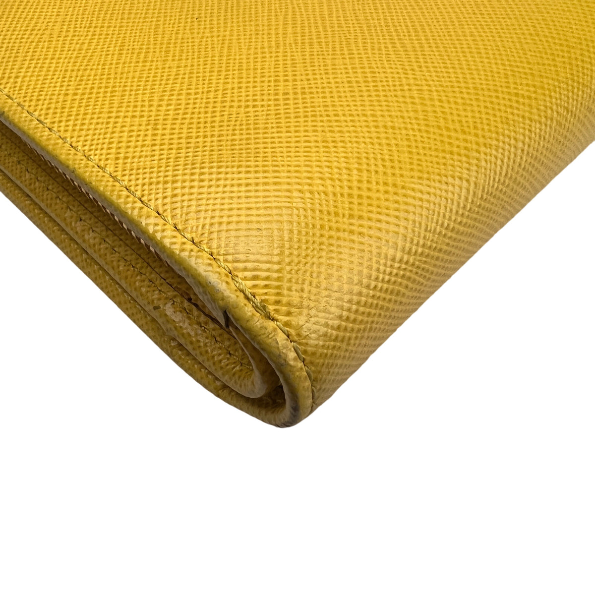 Prada Yellow Wallets A-16478