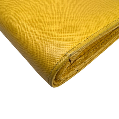 Prada Yellow Wallets A-16478