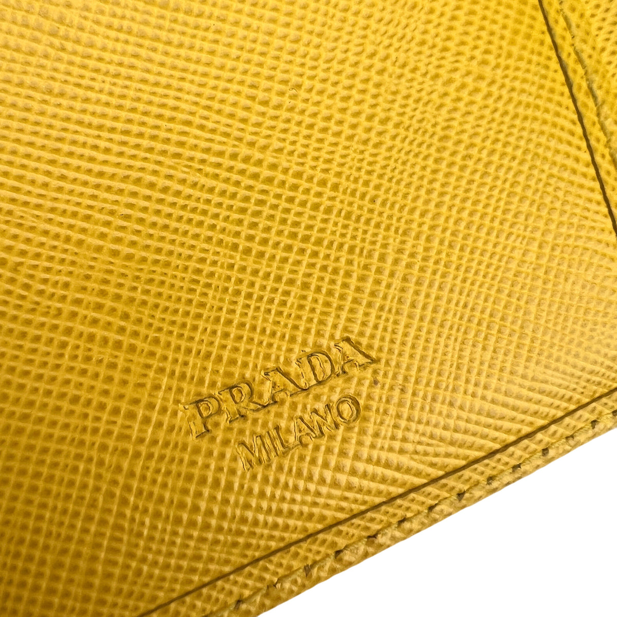 Prada Yellow Wallets A-16478