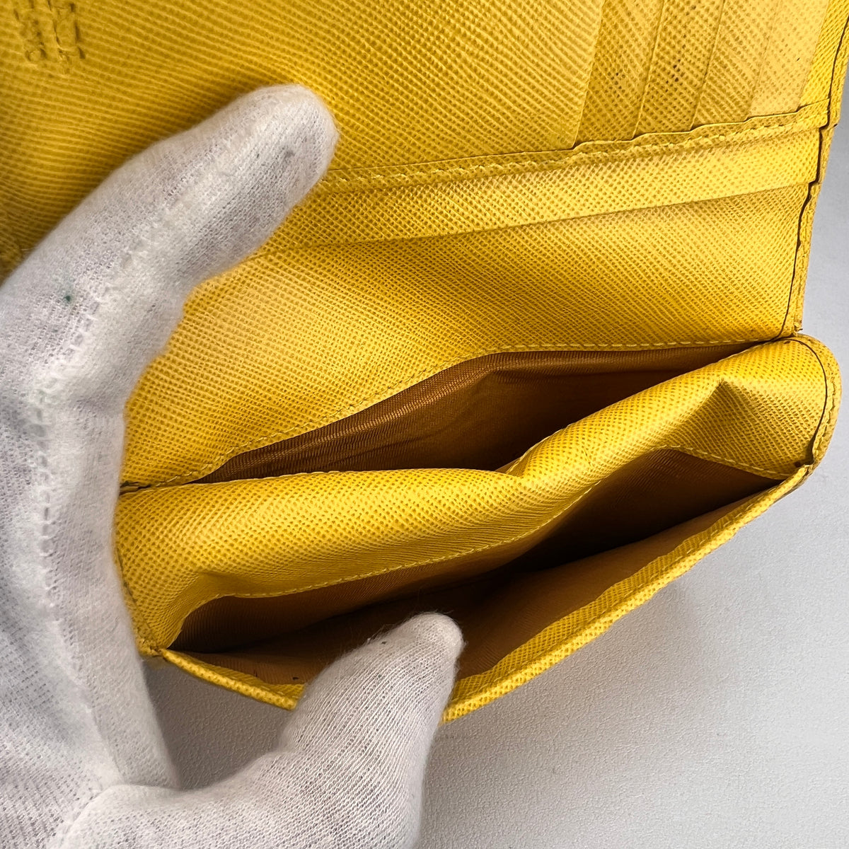 Prada Yellow Wallets A-16478