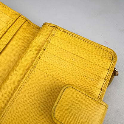 Prada Yellow Wallets A-16478