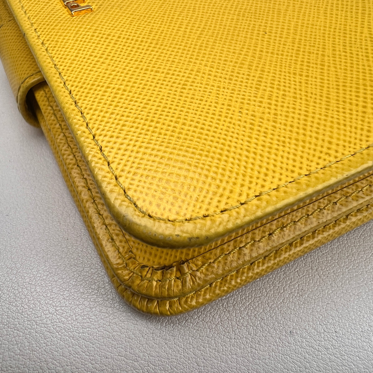 Prada Yellow Wallets A-16478