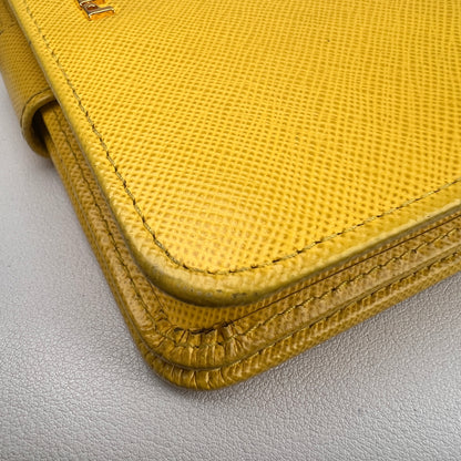Prada Yellow Wallets A-16478