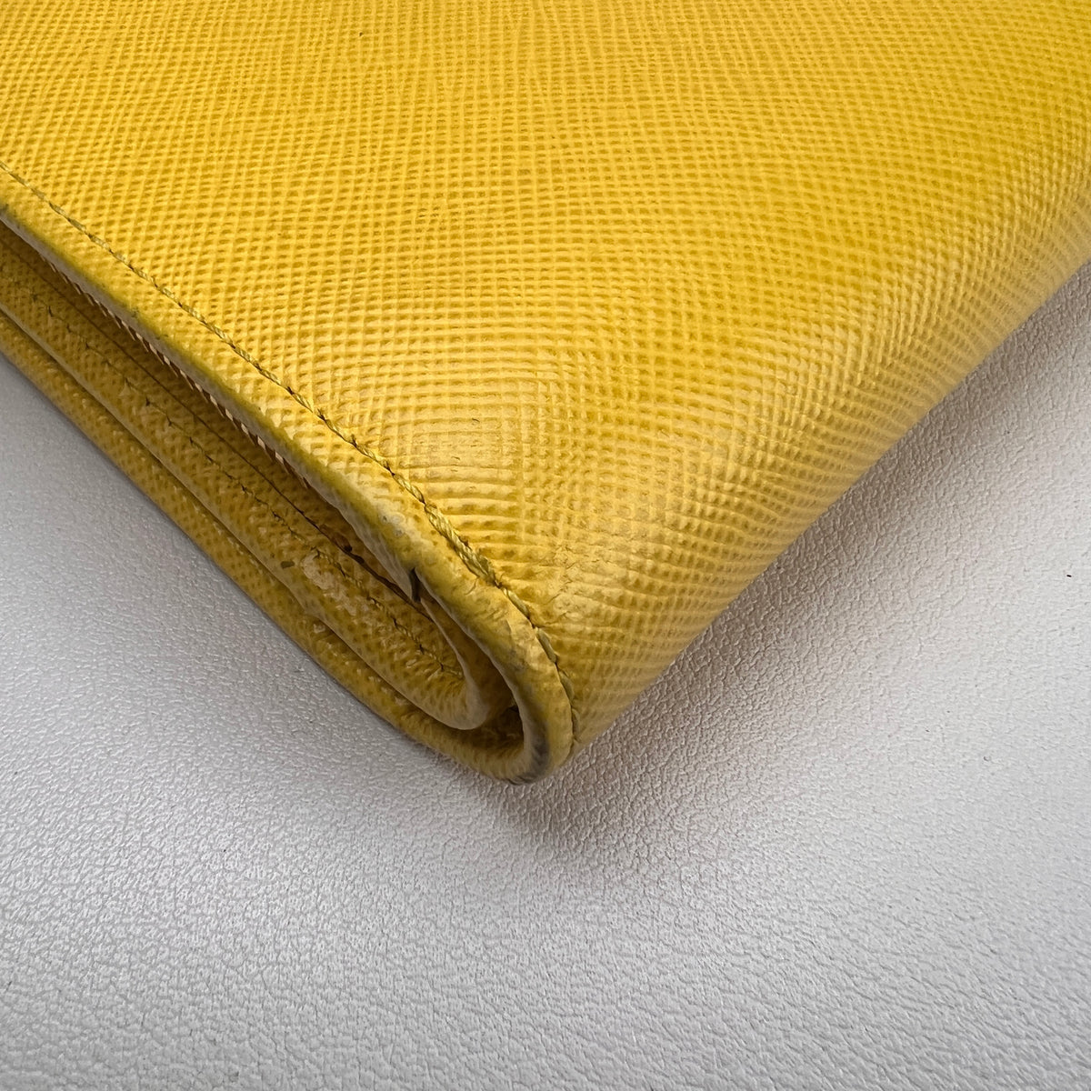 Prada Yellow Wallets A-16478