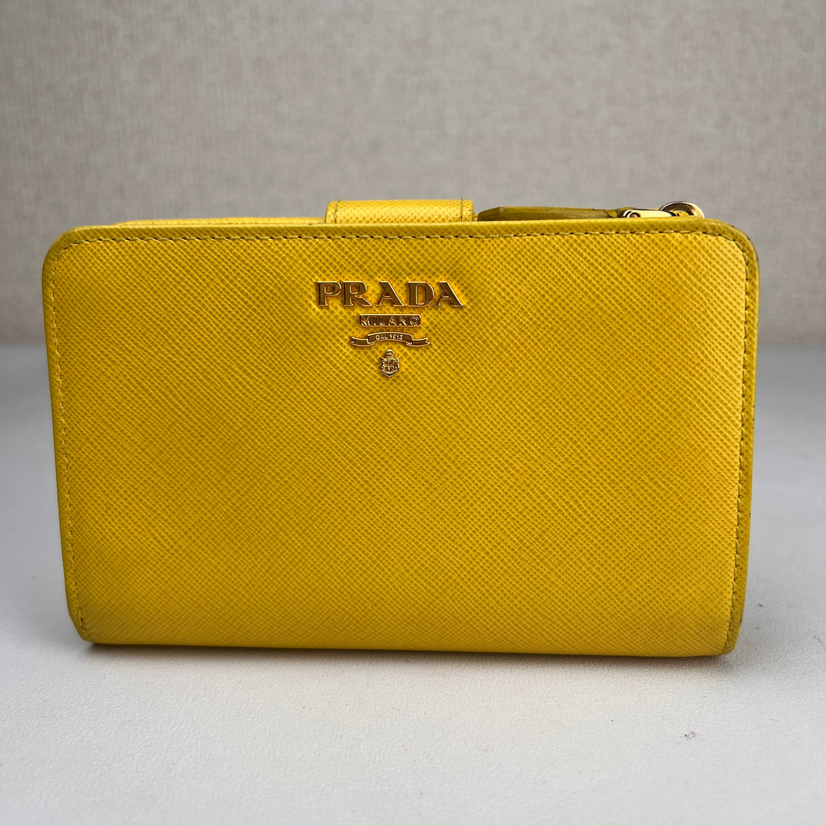 Prada Yellow Wallets A-16478