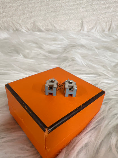 Hermes Blue Earrings A-16494