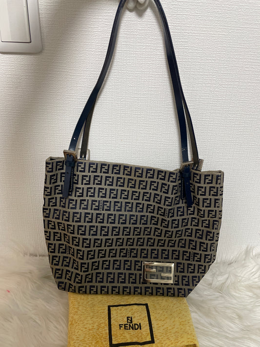 Fendi Navy Tote Bags A-16520