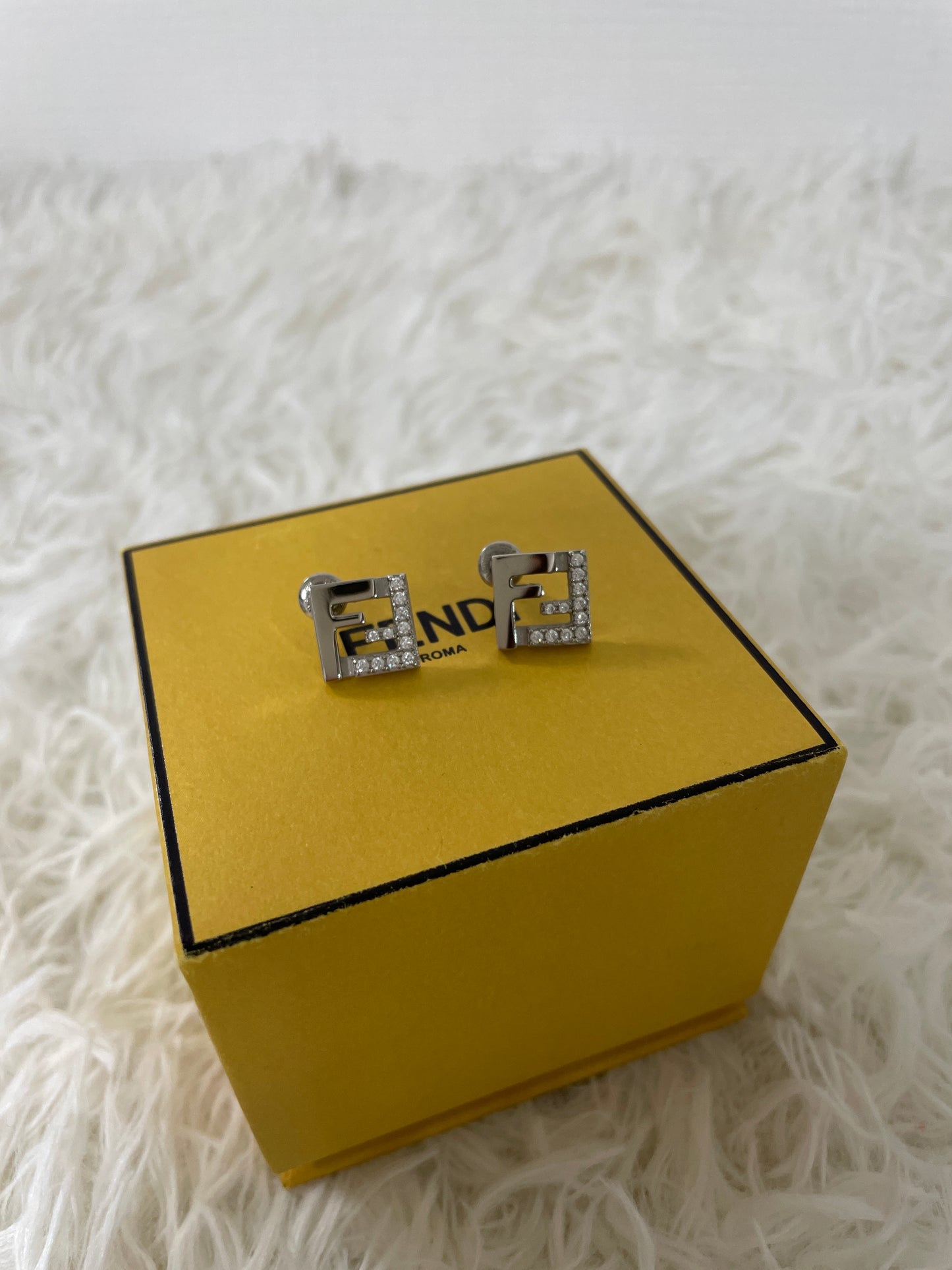Fendi Silver Earrings A-16555