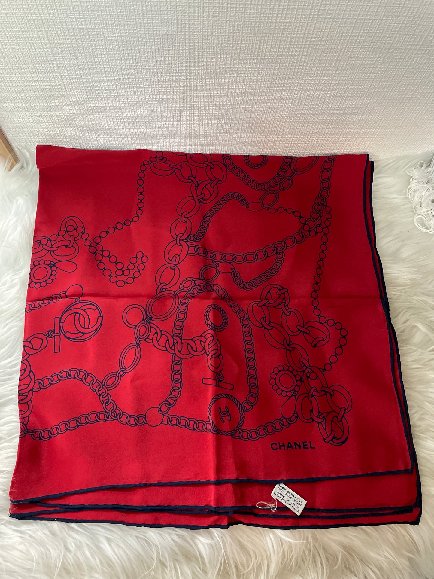 Chanel Red Scarves A-16559
