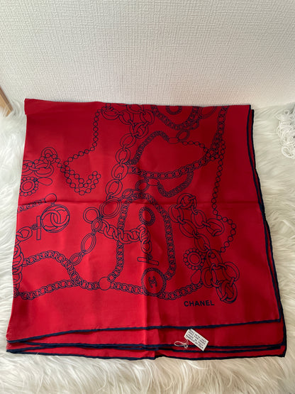 Chanel Red Scarves A-16559