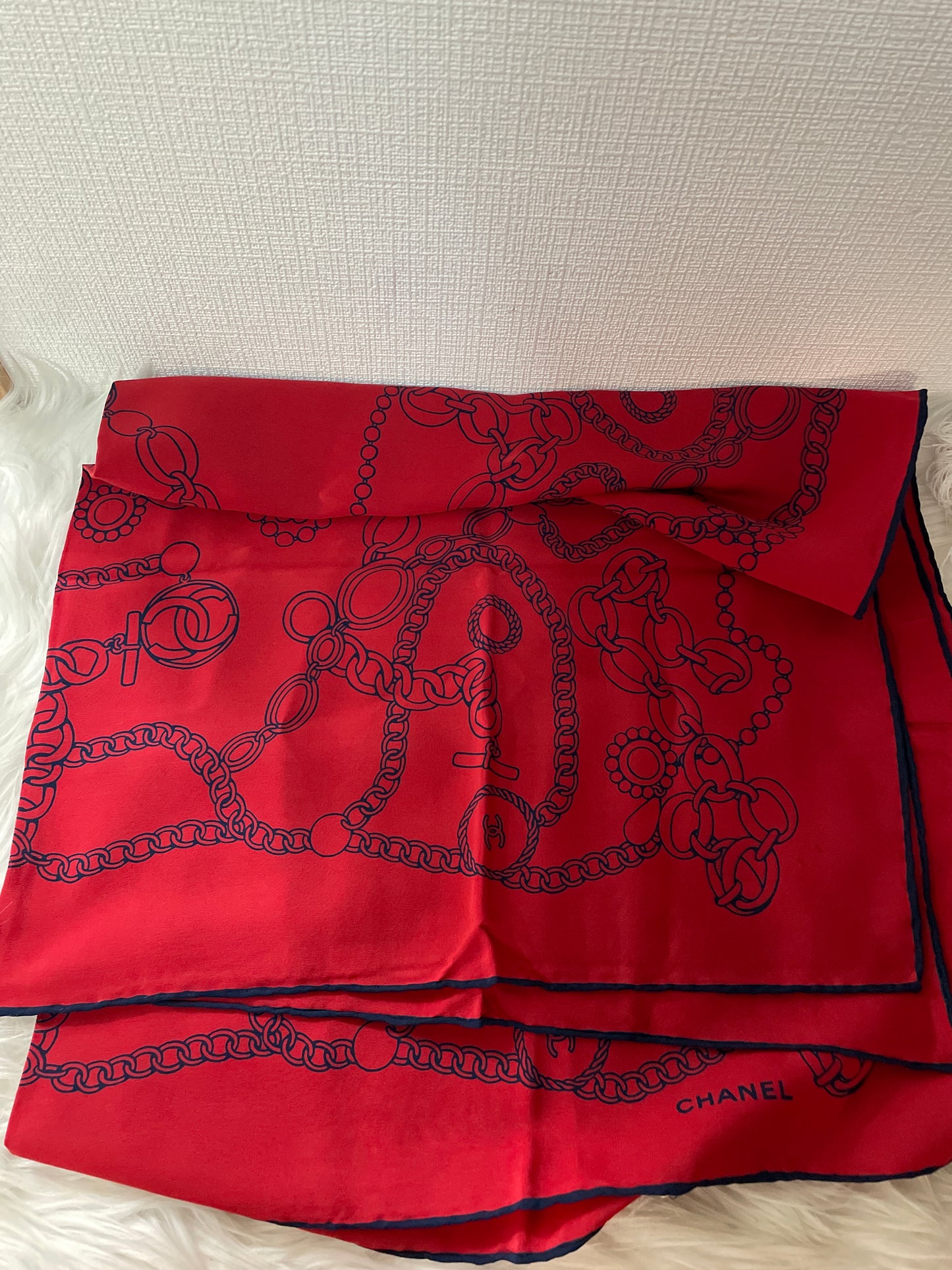 Chanel Red Scarves A-16559