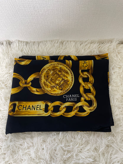 Chanel Black Scarves A-16562