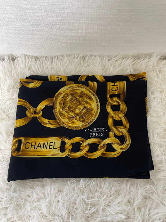 Chanel Black Scarves A-16562