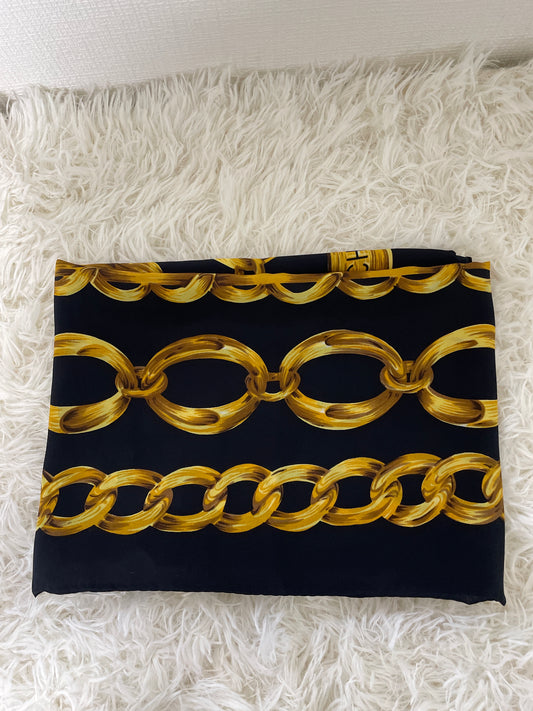 Chanel Black Scarves A-16562