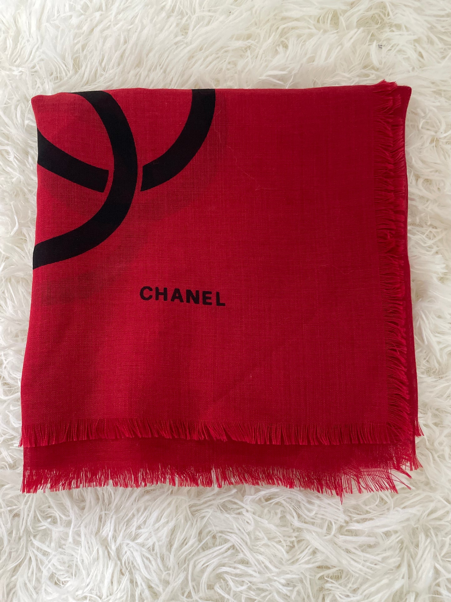 Chanel Red Scarves A-16571