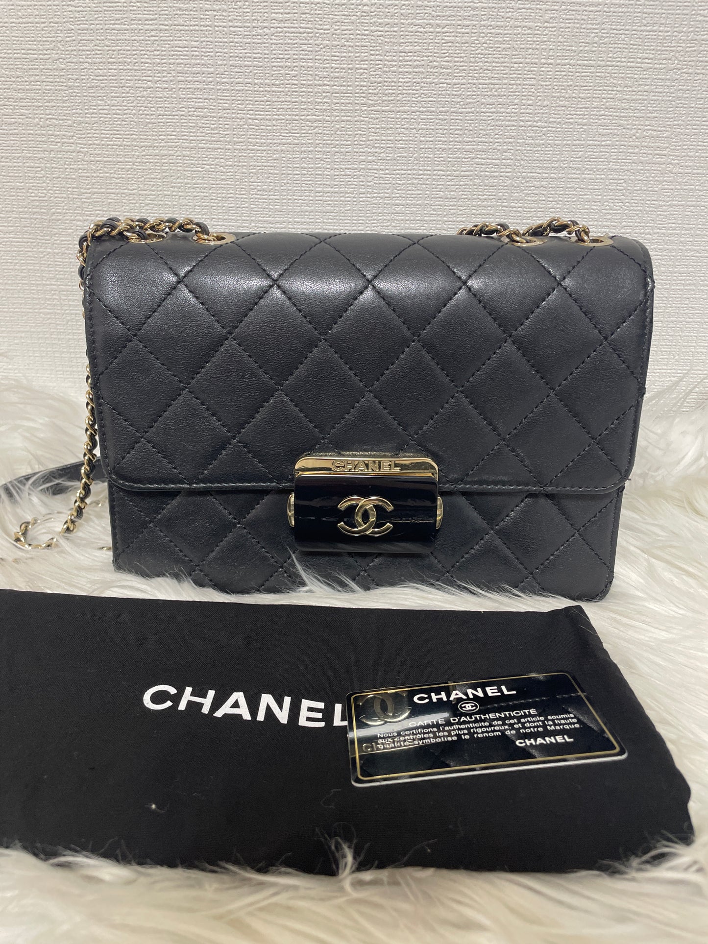 Chanel Black Handle Bags A-16616