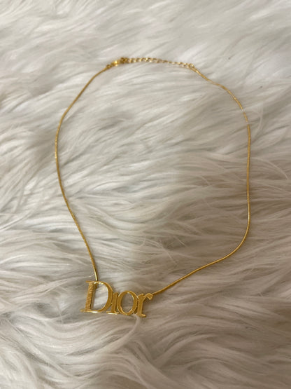 Dior Gold Necklaces A-16633